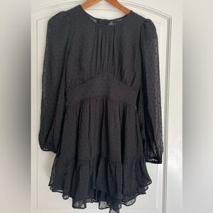 Forever 21 Sheer LBD Flare Dress
